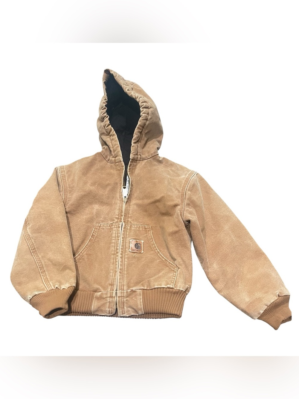 Carhartt Detroit Kids' Tan and Brown Jacket size 6/7
